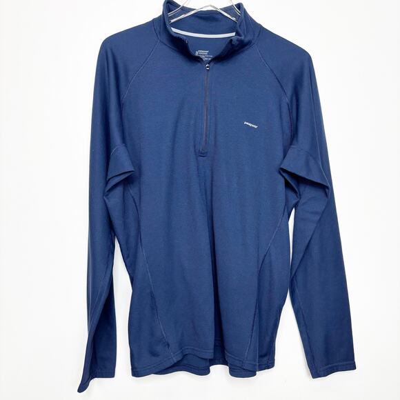 Men's Patagonia Performance Baselayer Capilene 1/4 Zip Long Sleeve XL - Picture 1 of 5